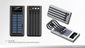 Solar Charged Portable Power Bank with Wire