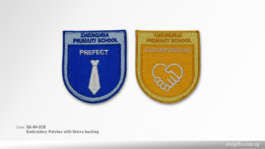 Embroidery Patches with Velcro backing