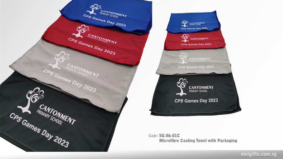 Microfibre Cooling Towel with Packaging