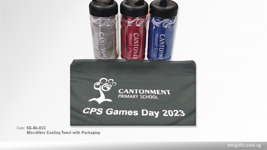 Microfibre Cooling Towel with Packaging