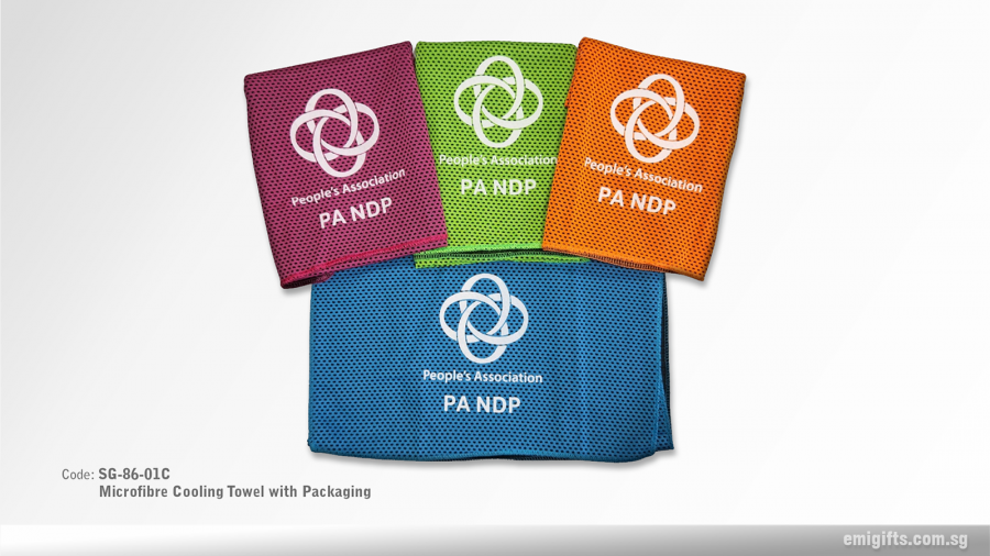 Microfibre Cooling Towel with Packaging